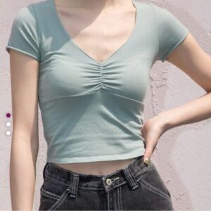 Brandy Melville sage top